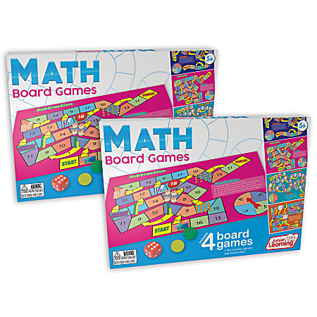Junior Learning Math Board Games, Pack Of 2 Games
