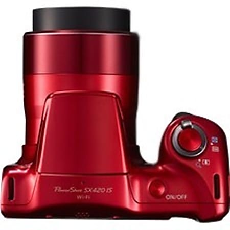 Canon PowerShot SX420 IS 20 Megapixel Compact Camera Red 12.3