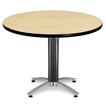 OFM Multipurpose Table, Round, 42"W x 42"D, Oak