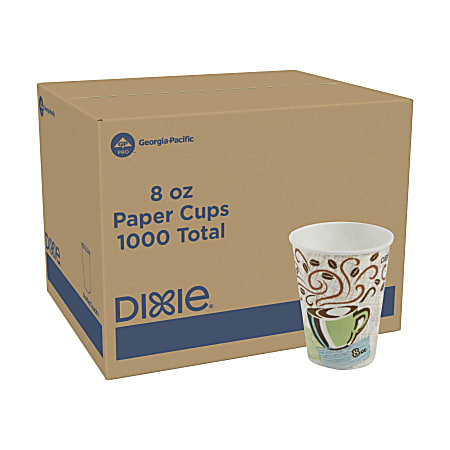 Dixie® PerfecTouch by GP PRO Hot Cups, 8 Oz, Box Of 1,000 Cups