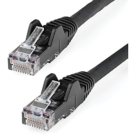 StarTech.com 1ft LSZH CAT6 Ethernet Cable - Black Snagless Patch Cord - First End: 1x RJ-45 Male Network - N6LPATCH1BK