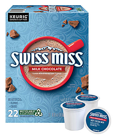 Swiss Miss Hot Cocoa Single-Serve K-Cup®, 0.65 Oz, Box Of 22