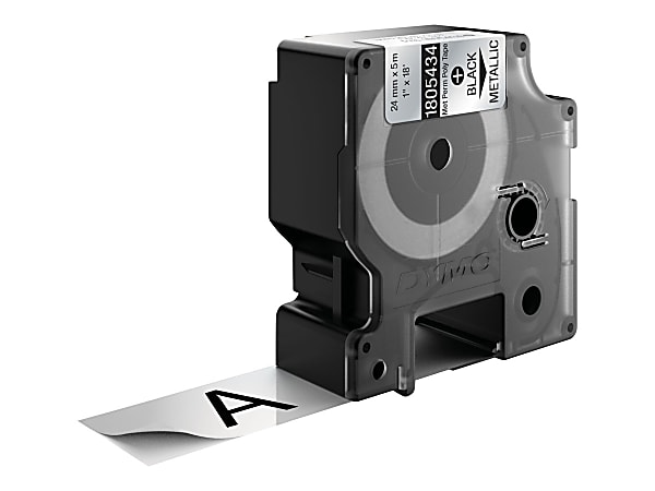 DYMO® Black on Metallic ID Labels, 10536505