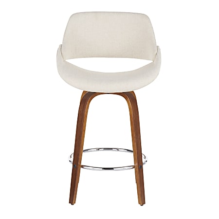 Walnut and best sale cream bar stools