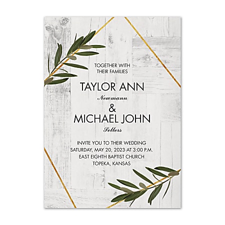 Custom clearance event invitations
