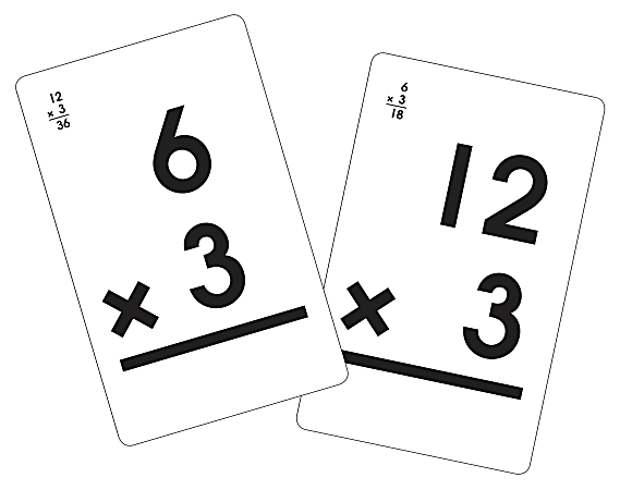 3rd grade math flash cards School Zone 4-Pack-Math 3-4 Includes 3 bonus facts 3-Pack Math Flash Card Bundle