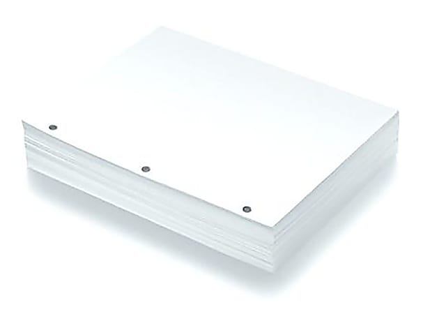 Printer paper outlet with holes