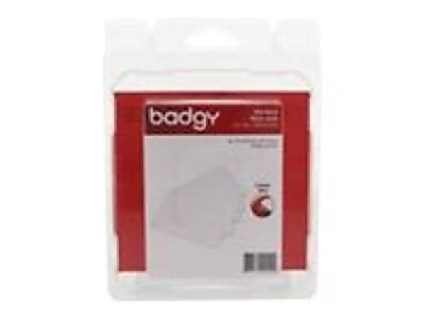 Badgy - Polyvinyl chloride (PVC) - 30 mil - white - 100 card(s) cards - for Badgy 100, 200, 1st Generation