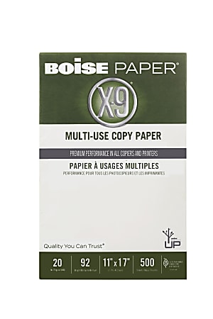 Boise X-9 Multi-Use Copy Paper, Legal Size (8 1/2in x 14in), 20 Lb, Ream Of  500 Sheets - ASE Direct