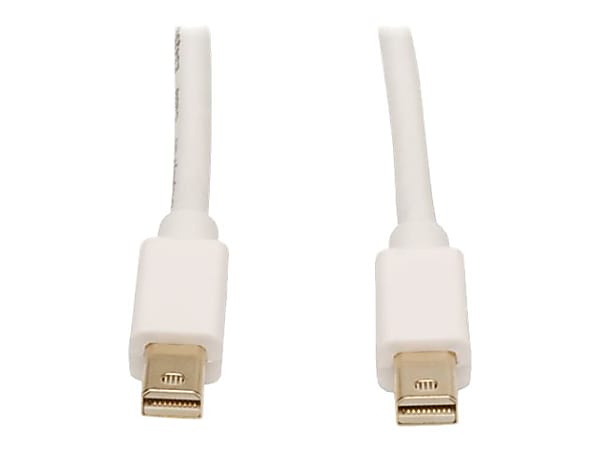 Eaton Tripp Lite Series Mini DisplayPort Cable, 4K 60Hz (M/M), White, 10 ft. (3.05 m) - DisplayPort cable - P584010