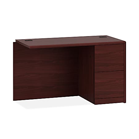 HON® 10700 Prestigious 48"W File/File Right Desk Return, Mahogany