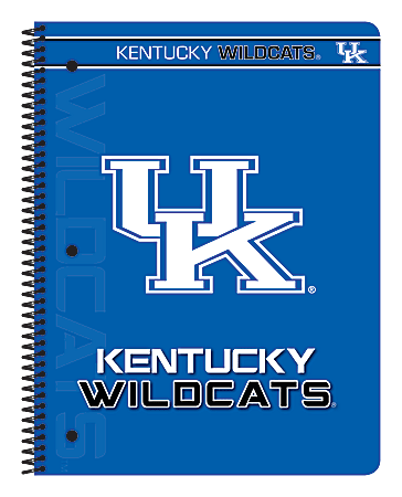 Markings by C.R. Gibson® Notebook, 8" x 10 1/2", 1 Subject, College Ruled, 140 Pages (70 Sheets), Kentucky Wildcats Classic 1