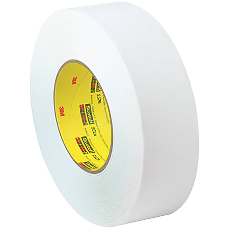 3M™ 2526 Flatback Tape, 3" Core, 1" x 60 Yd., White, Case Of 6