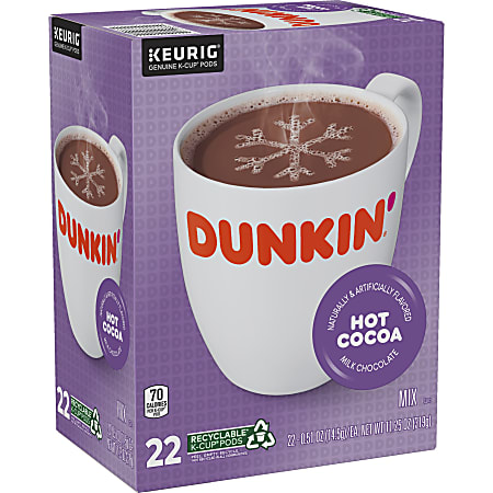 Dunkin hot best sale chocolate k cups