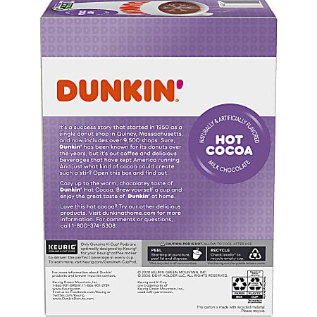 Dunkin donuts hot chocolate k cups store