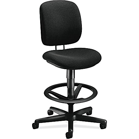 HON 5900 Series ComforTask Pneumatic Task Stool Black - Office Depot