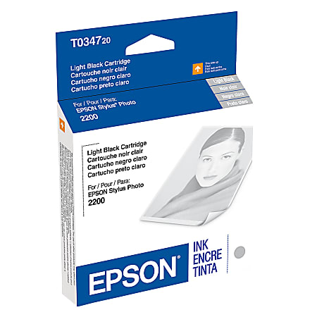 Epson® T0347 UltraChrome™ Light Black Ink Cartridge, T034720