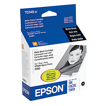 Epson® T0348 (T034820) UltraChrome™ Matte Black Ink Cartridge