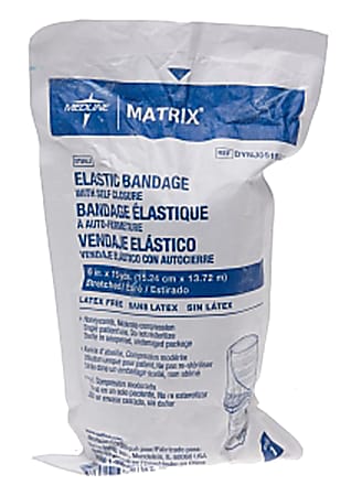 Medline Matrix Sterile Elastic Bandages, 6" x 15 Yd., Tan, Pack Of 20