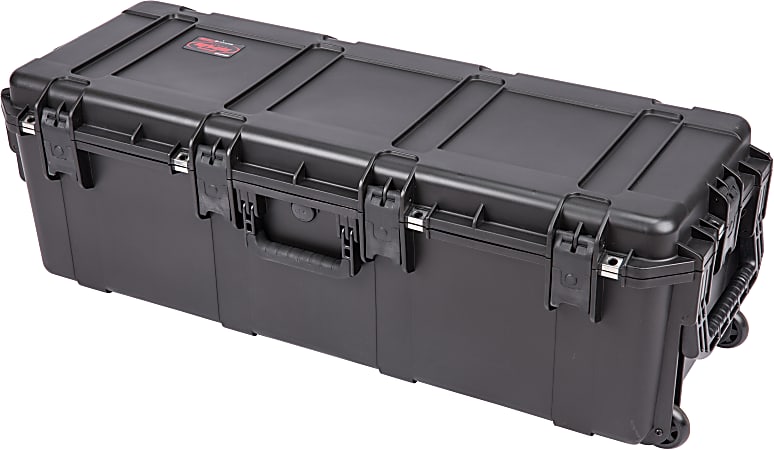 SKB Cases iSeries Large Protective Case With Cubed Foam And Wheels, 40" x 13-1/2" x 12-3/8", Black
