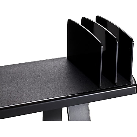 Oic 2200 Series Off Surface Shelf Black, Off Surface Desk Shelf