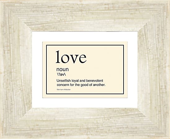 PTM Images Expressions Framed Wall Art, Love I, 9"H x 11"W, Driftwood