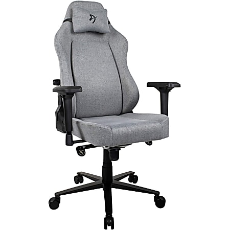 Arozzi PRIMO-WF Gaming Chair - For Gaming - Fabric, Foam, Metal, Aluminum, Woven - Gray