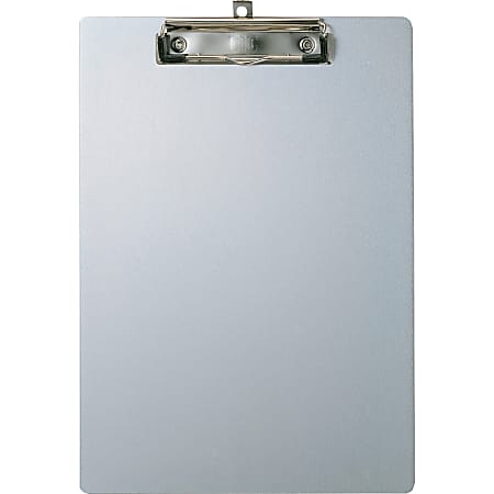 OIC Officemate 83211 Aluminum Clipboard, Letter Size  8 1/2" x 11" Sheet Size  Aluminum  Silver  1 Each