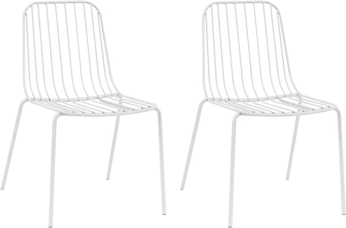 Ace Children's Activity Chairs, White, Set Of 2 Chairs