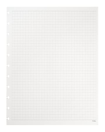TUL® Discbound Refill Pages, Letter Size, Graph Ruled, 300 Sheets, White
