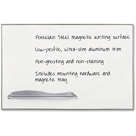 Balt® Best Rite® Low-Profile Porcelain Dry-Erase Whiteboard, 72" x 48", Aluminum Frame With Silver Finish