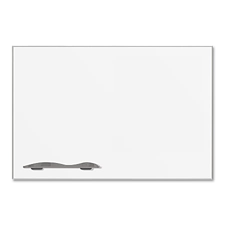 Best-Rite® Low-Profile Porcelain Marker Board, 96" x 48", White Board/Silver Frame