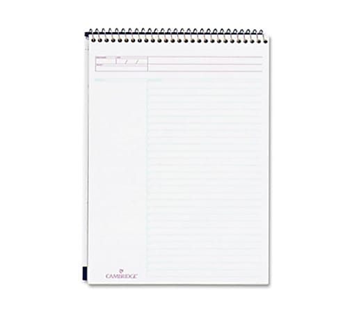 Mead Wirebound ActionTask Planner Action 8 12 x 11 Sheet Size White