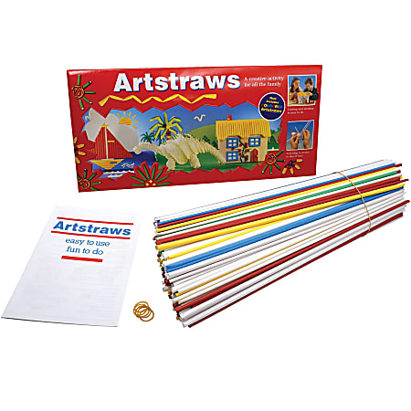 Pacon Artstraws Paper Tubes - Art Project, Craft Project - 16" x 0.15"0.15" - 300 / Box - Assorted - Paper