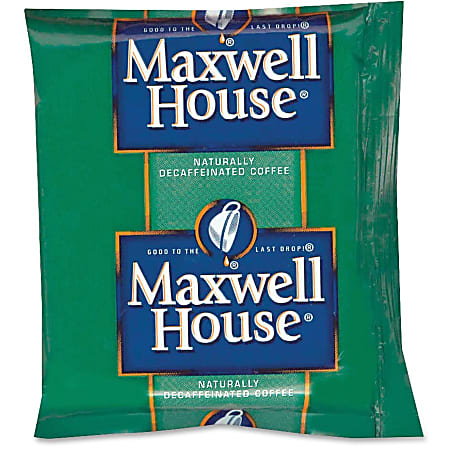 Maxwell House® Single-Serve Coffee Packets, Decaffeinated, Carton