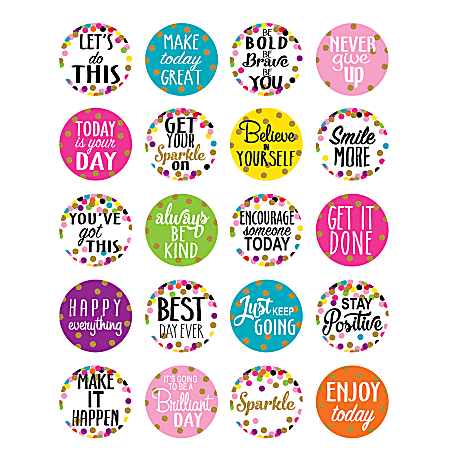 Teacher Created Resources Stickers Confetti Words to Inspire 120 ...