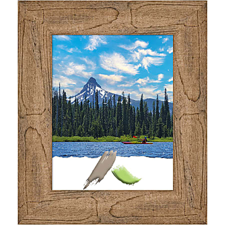 Amanti Art Owl Brown Wood Picture Frame, 17"