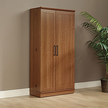 Realspace 12 Shelf Storage Cabinet 72 H x 36 W Sienna Oak Office