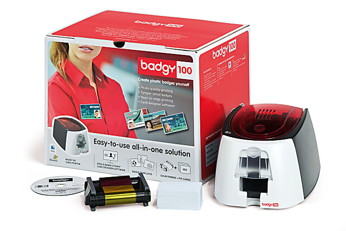 badge printer set badgy100
