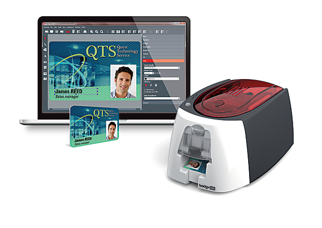 badge printer set badgy100