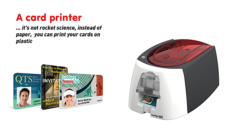 Evolis Badgy 100 Color Thermal Printer Office Depot