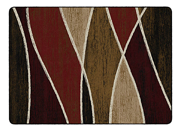 Flagship Carpets Waterford Rectangular Area Rug, 72" x 100", Red