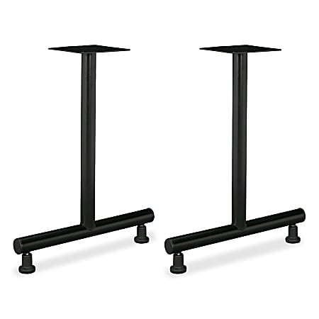 basyx by HON® Rectangular Tabletop Base For 24" Top, Black