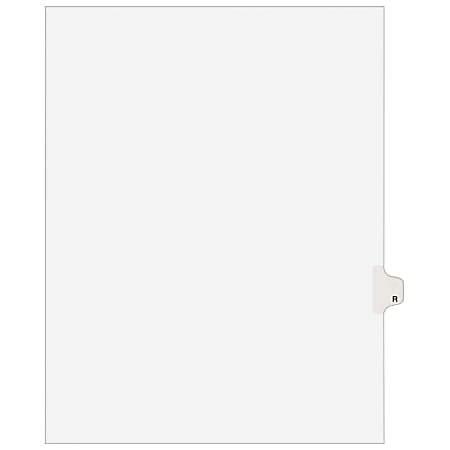 Avery® Avery-Style 30% Recycled Collated Legal Index Exhibit Dividers, 8 1/2" x 11", White Dividers/White Tabs, R, Pack Of 25