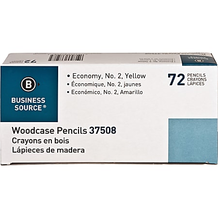 Business Source Woodcase No. 2 Pencils - #2 Lead - Yellow Wood Barrel - 72 / Box Business Source Woodcase No. 2 Pencils - #2 Lead - Yellow Wood Barrel - 72 / Box