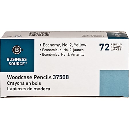 Business Source Woodcase No. 2 Pencils - #2 Lead - Yellow Wood Barrel - 72 / Box Business Source Woodcase No. 2 Pencils - #2 Lead - Yellow Wood Barrel - 72 / Box