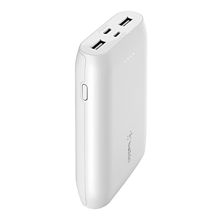 Belkin® Boost Charge 10K Multi-Port Power Bank, White