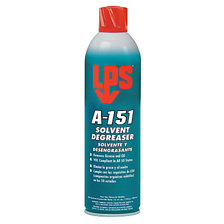 LPS A 151 Solvent/Degreaser, 15 oz Aerosol Can, Case of 12