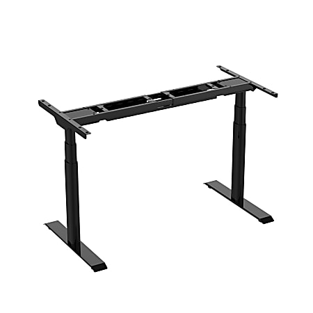 FlexiSpot E8B Height-Adjustable Desk Base, 49-1/4"H x 74-13/16"W x 22-13/16"D, Black