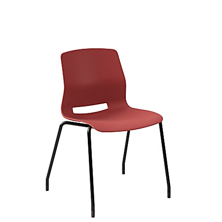 KFI Studios Imme Stack Chair, Coral/Black